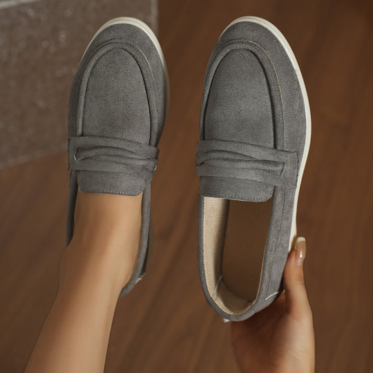 Damen Mokassins mit weichem Kunstleder und elastischem Riemendesign R&B