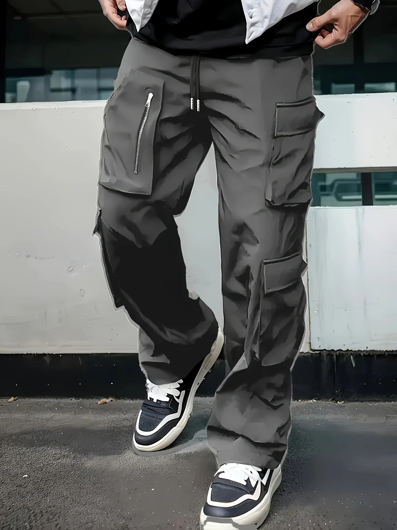 Herren Cargo-Hose mit multifunktionalen Taschen und modernem Schnitt Hedi-Mode