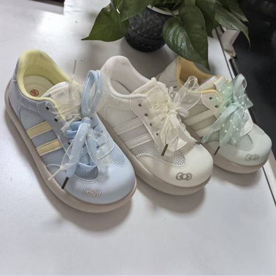 Damen Sneakers mit verspielten Details und atmungsaktiver Mesh-Oberfläche R&B