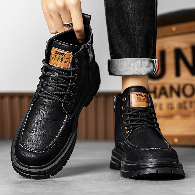 Damen Hochwertige und strapazierfähige Schnürboots aus Kunstleder R&B