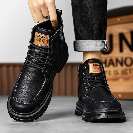 Damen Hochwertige und strapazierfähige Schnürboots aus Kunstleder R&B