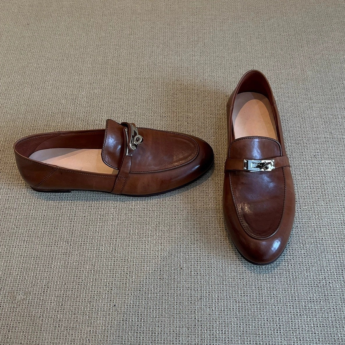 Damen elegante Mokassins mit modischer Schnallenverzierung R&B