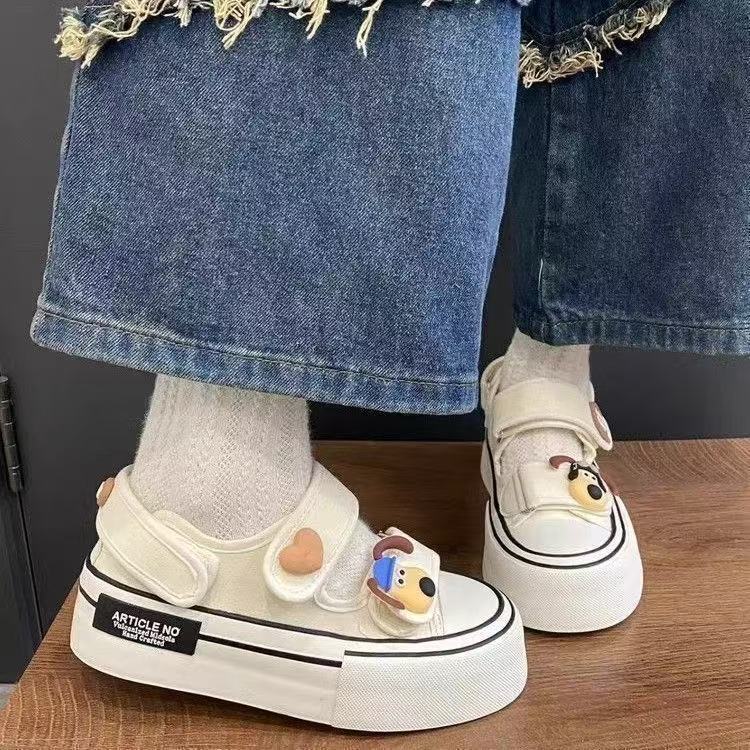 Damen Spielend inspirierte Sneakers mit strapazierfähigem Obermaterial und praktischem Klettverschluss R&B