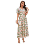Damen Maxikleid mit Blumenmuster R&B