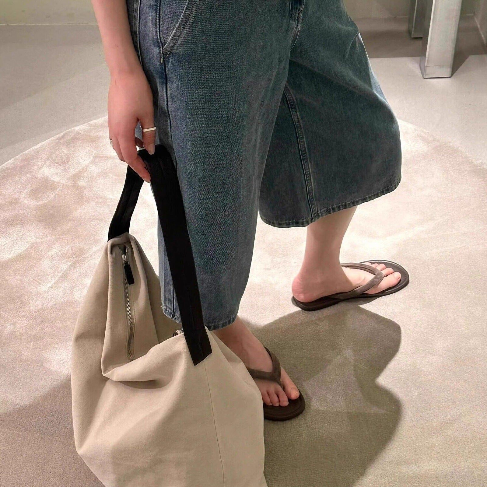 Damen Fußbett Flip-Flops mit rutschfester Sohle und anatomischer Passform R&B