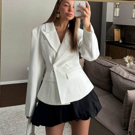 Damen eleganter taillierter Blazer R&B