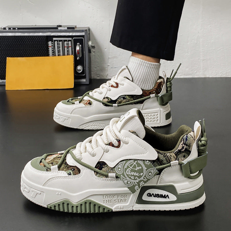 Damen sportliche Chunky-Sneaker mit einzigartigem Design und atmungsaktiver Sohle R&B