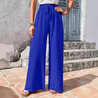 Damen Weitgeschnittene Sommerhose mit elastischem Bund R&B