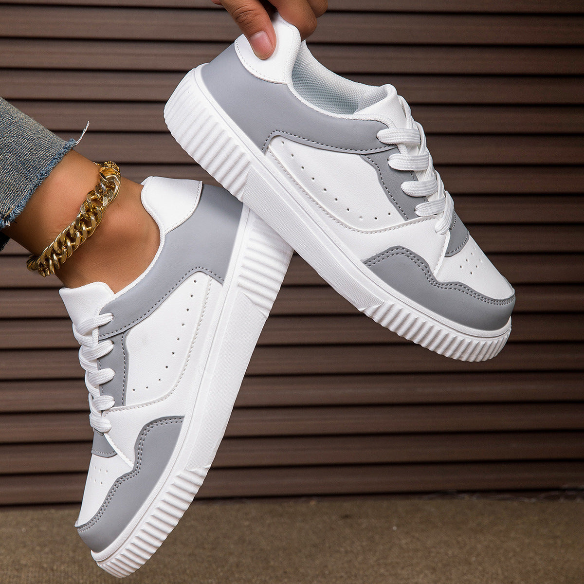 Damen Sportliche Sneakers mit attraktiver Farbkombination und komfortabler Sohle