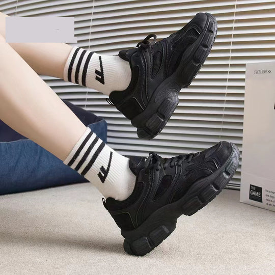 Damen Sportliche Chunky Sneakers mit stoßdämpfender Sohle und atmungsaktivem Obermaterial R&B