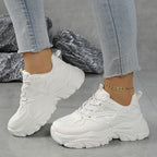 Damen Sportliche Sneakers mit ergonomischem Design und atmungsaktiver Oberflächenstruktur R&B