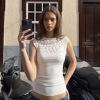 Damen Spitzen-Cami-Top mit stilvollem Design und feinen Akzenten R&B