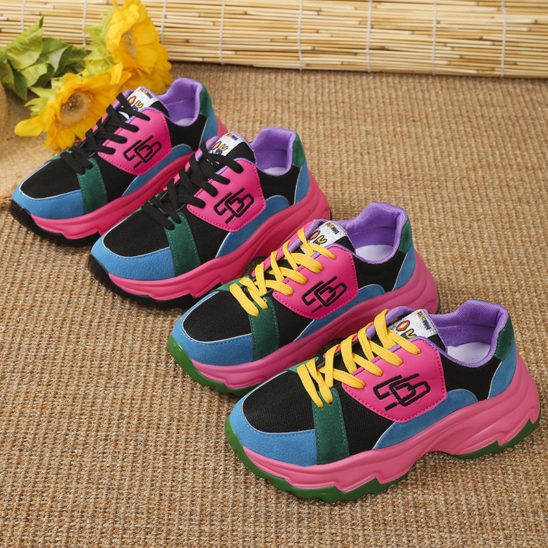 Damen Sportliche Sneakers mit modischem Farbdesign und komfortabler Dämpfung R&B