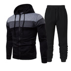 Herren sportliches Freizeit-Set mit modischem Farbblockdesign R&B