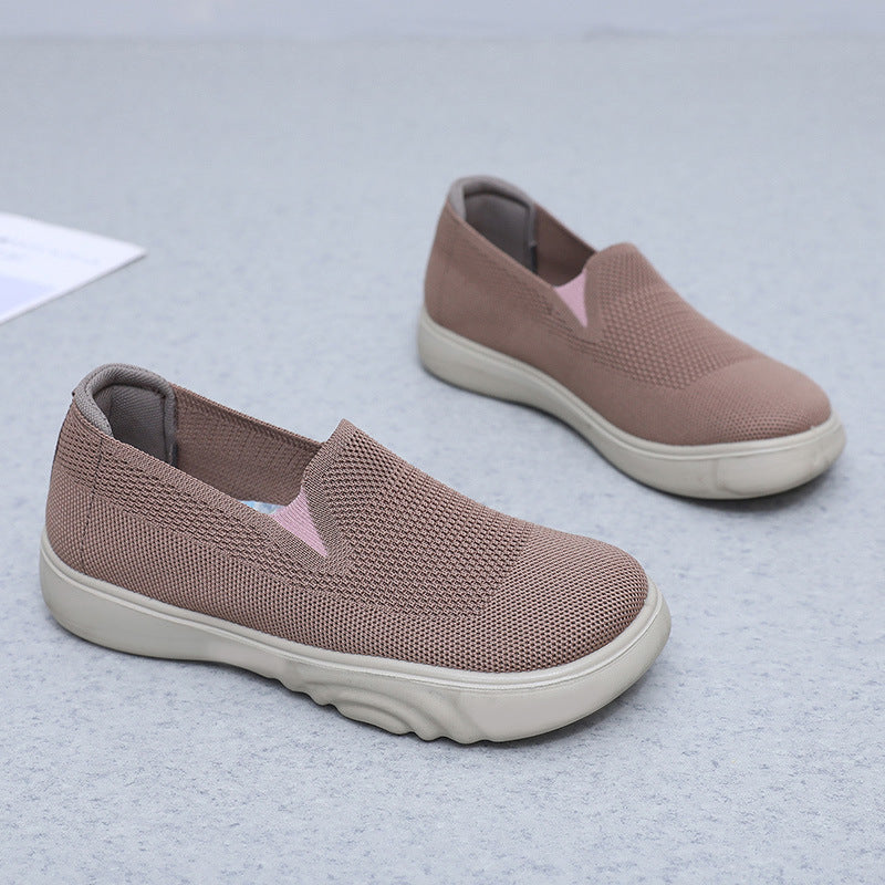 Damen Bequeme und atmungsaktive Slip-On Freizeitschuhe mit flexiblem Obermaterial R&B