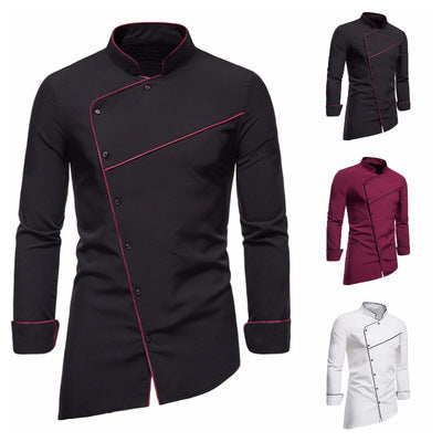 Herren Kochjacke mit modischen Akzenten und professionellem Schnitt R&B