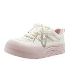 Damen Plattform Sneakers mit atmungsaktiver Mesh-Oberfläche und rutschfester Sohle