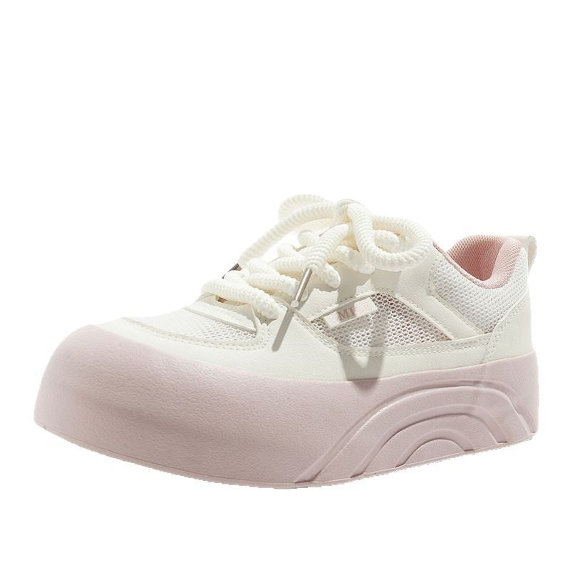 Damen Plattform Sneakers mit atmungsaktiver Mesh-Oberfläche und rutschfester Sohle