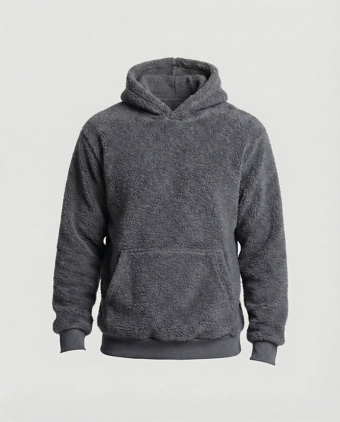 Teddy Pullover Herren weich mit praktischen Taschen