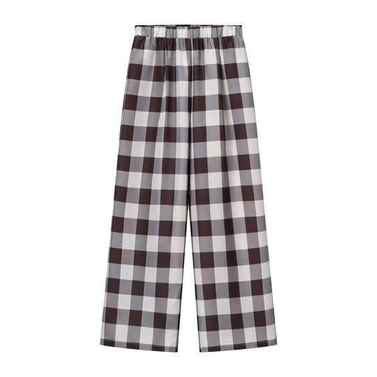 Damen weite Karottenhose mit elastischem Bund R&B