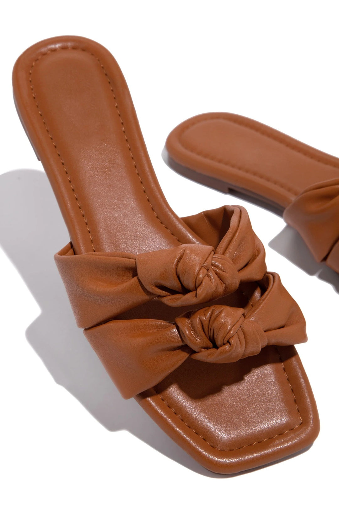 Damen elegante Riemchensandalen mit Knoten R&B