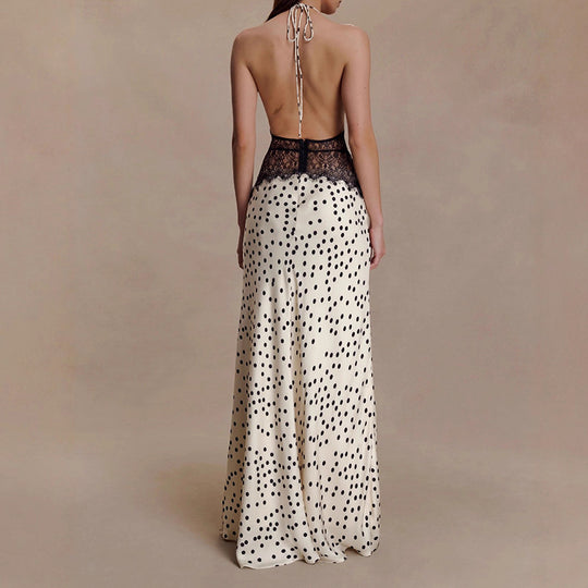 Damen Elegantes Abendkleid mit Spitzeneinsatz R&B