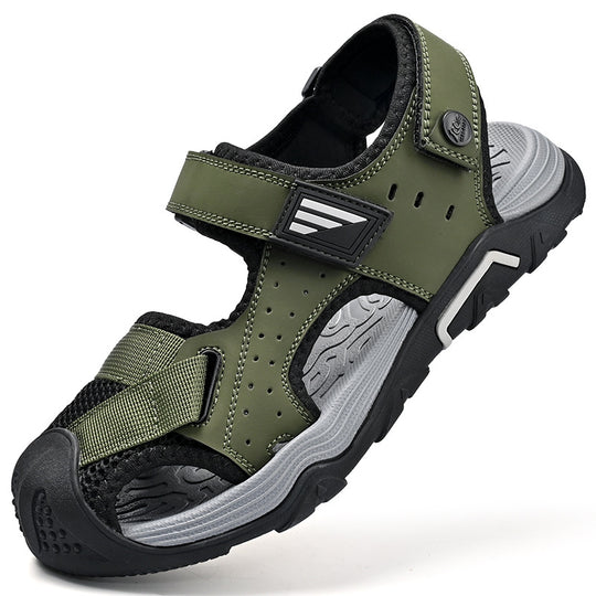 Herren leichte und atmungsaktive Outdoor-Sandalen mit verstellbaren Riemen R&B