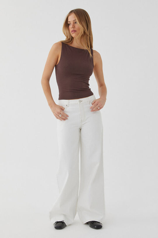 Damen Modische Weitjeans mit hohem Bund und vielseitigem Schnitt R&B
