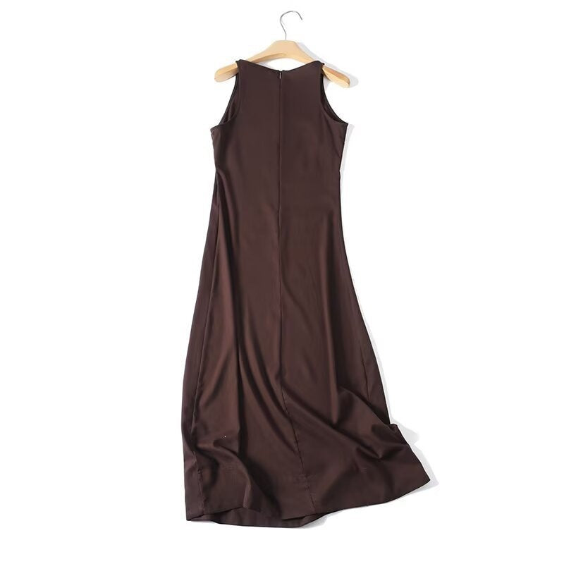 Damen Maxikleid mit elegantem Schnitt und dezentem Rückenausschnitt R&B