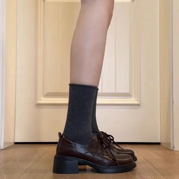 Damen modische Schnürschuhe mit Blockabsatz R&B
