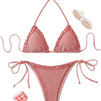 Damen Triangel-Bikini mit lässigen BindR&Bändern R&B