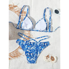 Damen Triangel-Bikini mit gekreuztem Rückenteil