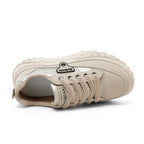 Damen Sportliche Plateau Sneakers mit rutschfester Laufsohle und atmungsaktivem Obermaterial R&B