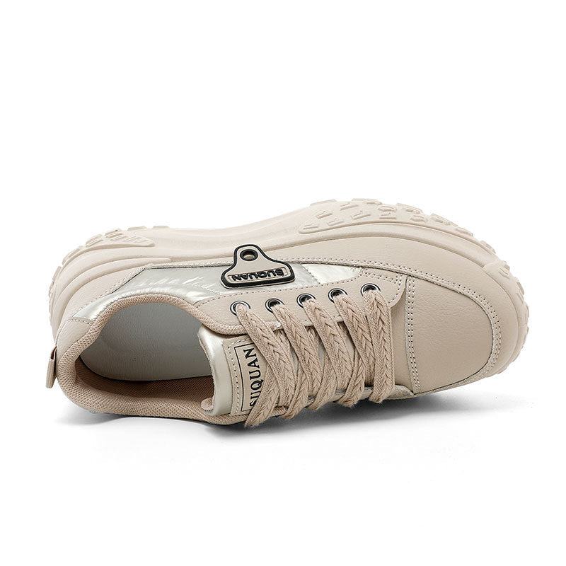 Damen Sportliche Plateau Sneakers mit rutschfester Laufsohle und atmungsaktivem Obermaterial R&B