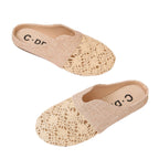 Damen Elegante und bequeme Slipper mit besonderen Häkelverzierungen R&B