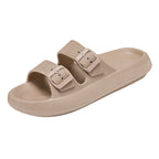 Damen Komfortable Sandalen mit Doppel-Schnallen R&B