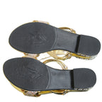 Damen Glitzernde Offen Zehensandalen mit verstellbaren Riemen R&B
