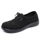 Damen modische Schnürschuhe mit floralem Muster R&B