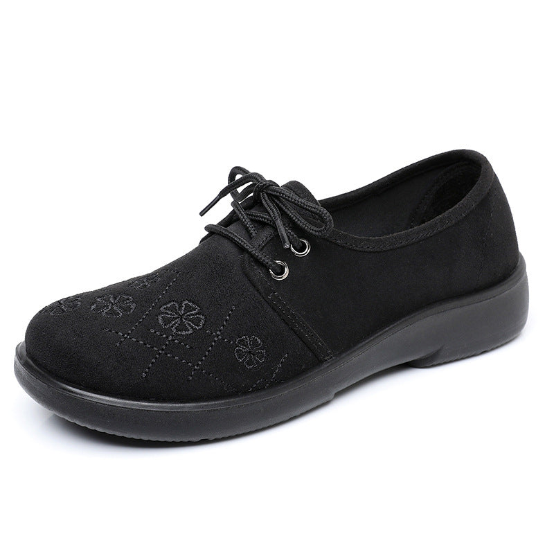 Damen modische Schnürschuhe mit floralem Muster R&B
