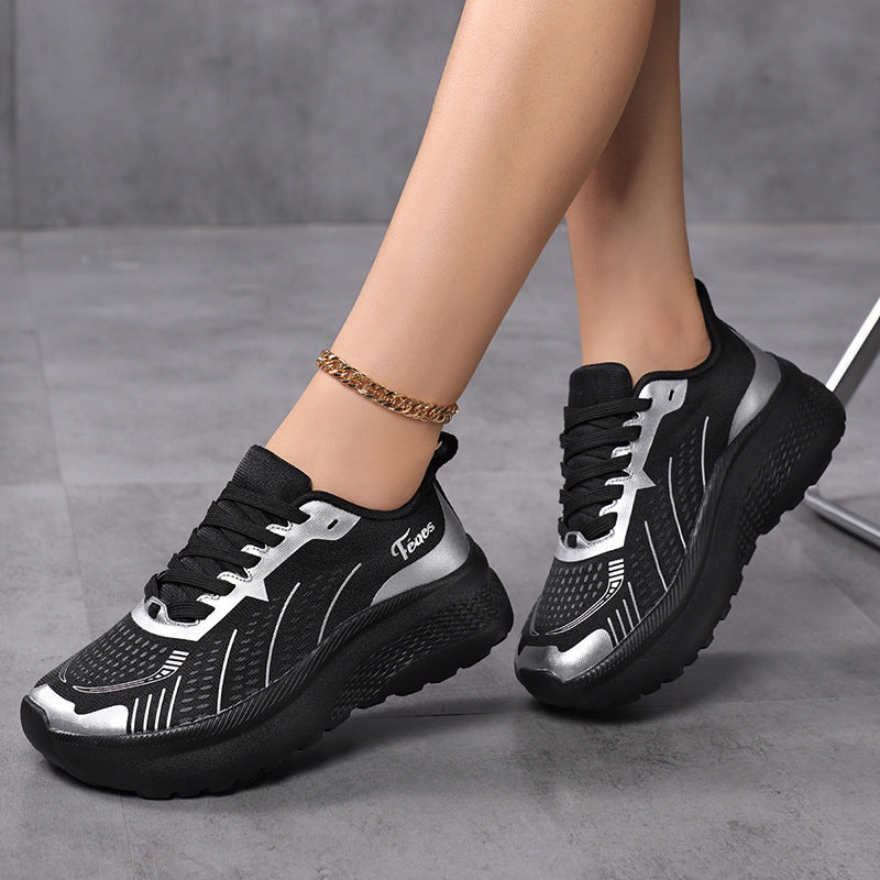 Damen Atmungsaktive Sport-Sneaker mit dämpfendem Fußbett und rutschfester Laufsohle R&B