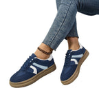 Damen Sneaker mit modischem Obermaterial und rutschfester Sohle EB