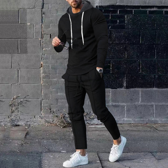 Herren Sportliches Hoodie-Set mit stylischen Jogginghosen R&B