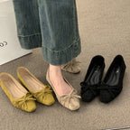 Damen Ballerinas mit dekorativem Schleifenakzent und weichem Innenfutter R&B