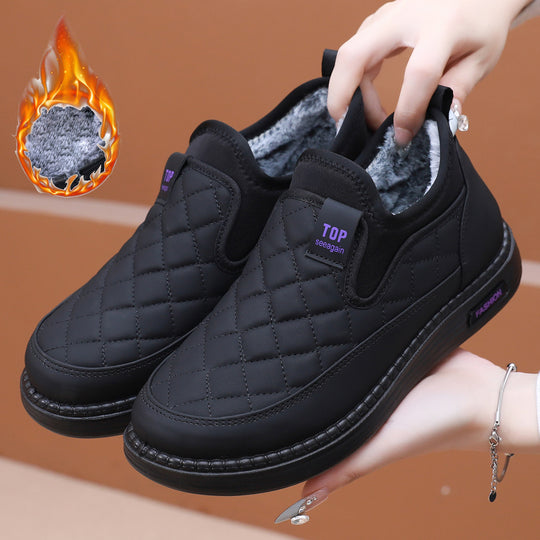 Damen Bequeme und warme Hausschuhe mit rutschfester Sohle R&B