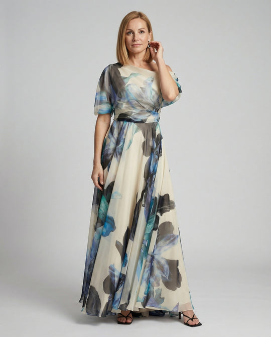 Damen Abendkleid lang Carmen