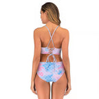 Damen Bikini-Set mit verstellbaren Trägern und modischem Schuppendesign R&B