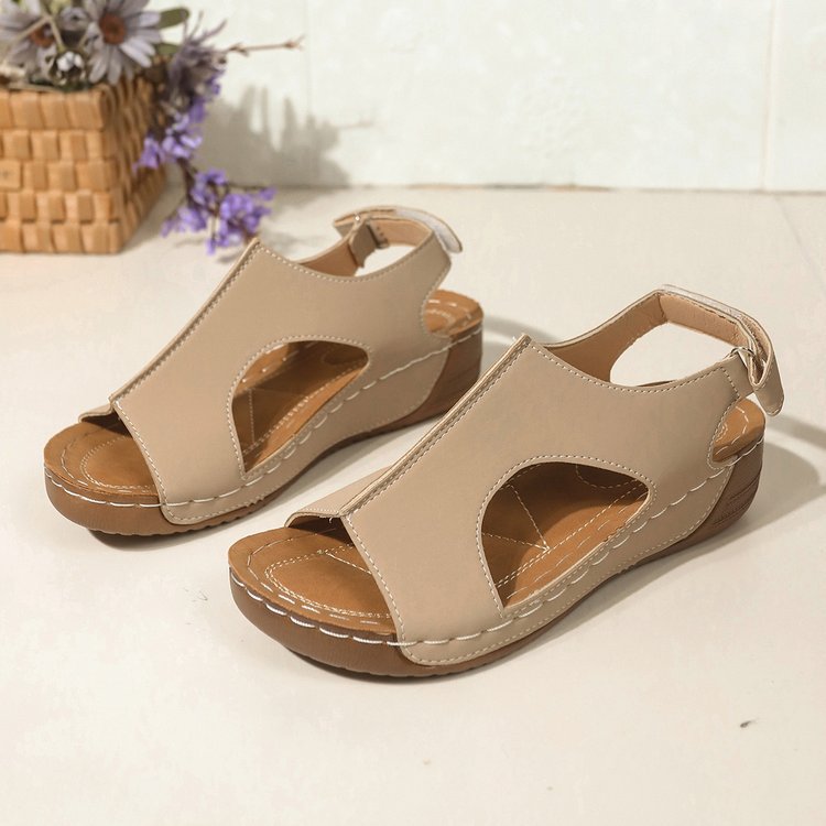 Damen komfortable Zehentrenner-Sandalen mit elegantem Riemendesign R&B