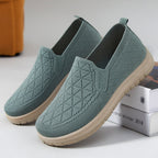 Damen Komfortable Slip-On Freizeitschuhe mit atmungsaktivem Strickdesign R&B