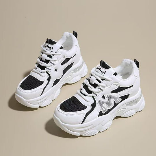 Damen Sportliche Chunky Sneakers mit luftiger Mesh-Oberfläche und ausgeprägtem Profil R&B