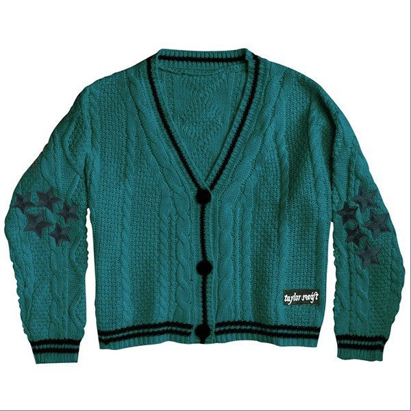 Damen Strickjacke mit aufwendigem Sternen-Design R&B